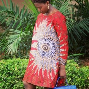 African print dress